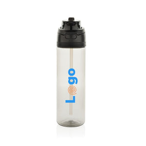 Bottiglia Omni Sip in rPET RCS 800ml nero - personalizzabile con logo