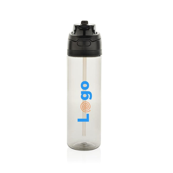 Bottiglia Omni Sip in rPET RCS 800ml nero - personalizzabile con logo