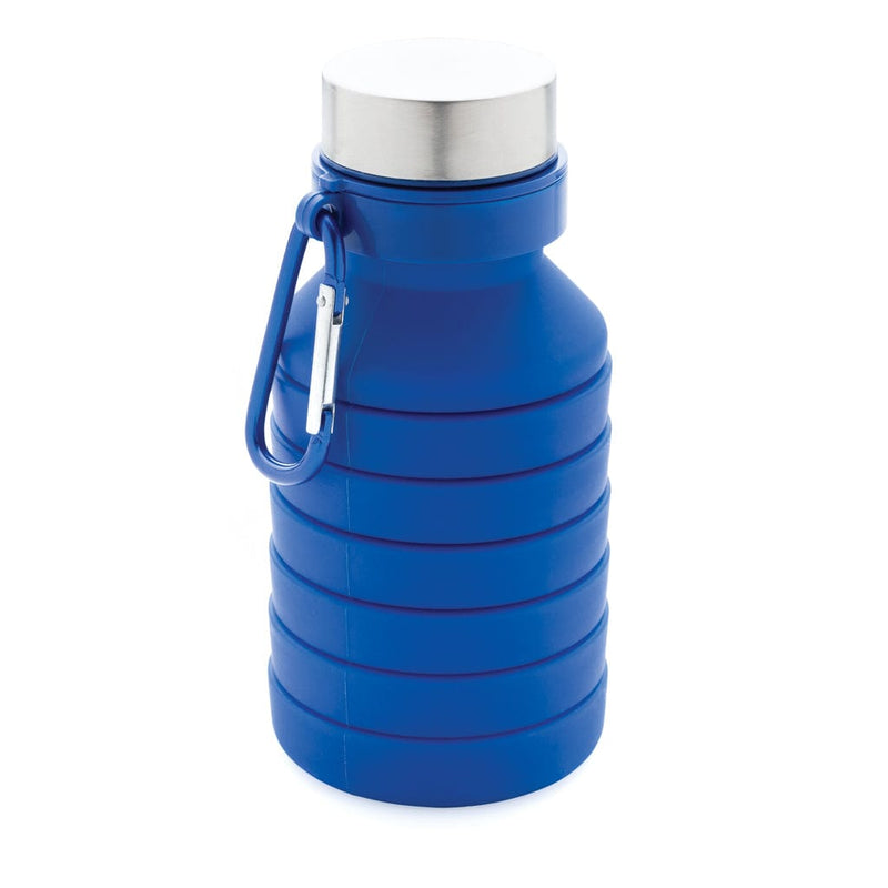 Bottiglia pieghevole in silicone con tappo Colore: blu €14.41 - P432.625