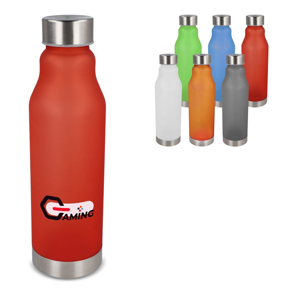Bottiglia R-PET effetto ghiaccio 600ml - personalizzabile con logo