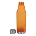 Bottiglia R-PET effetto ghiaccio 600ml Satinata arancione - personalizzabile con logo