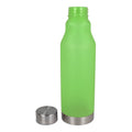 Bottiglia R-PET effetto ghiaccio 600ml Satinata verde - personalizzabile con logo