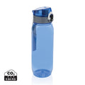 Bottiglia richiudibile Yade in RPET RCS antigoccia blu - personalizzabile con logo