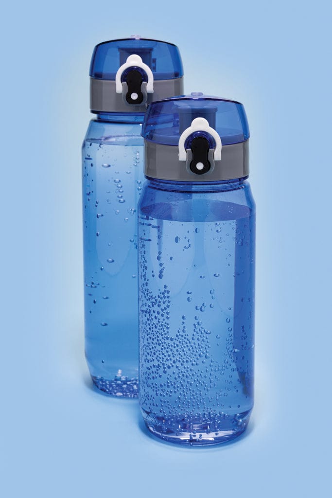Bottiglia richiudibile Yade in RPET RCS antigoccia - personalizzabile con logo