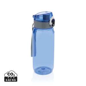 Bottiglia richiudibile Yide in RPRT RCS 650ml blu - personalizzabile con logo