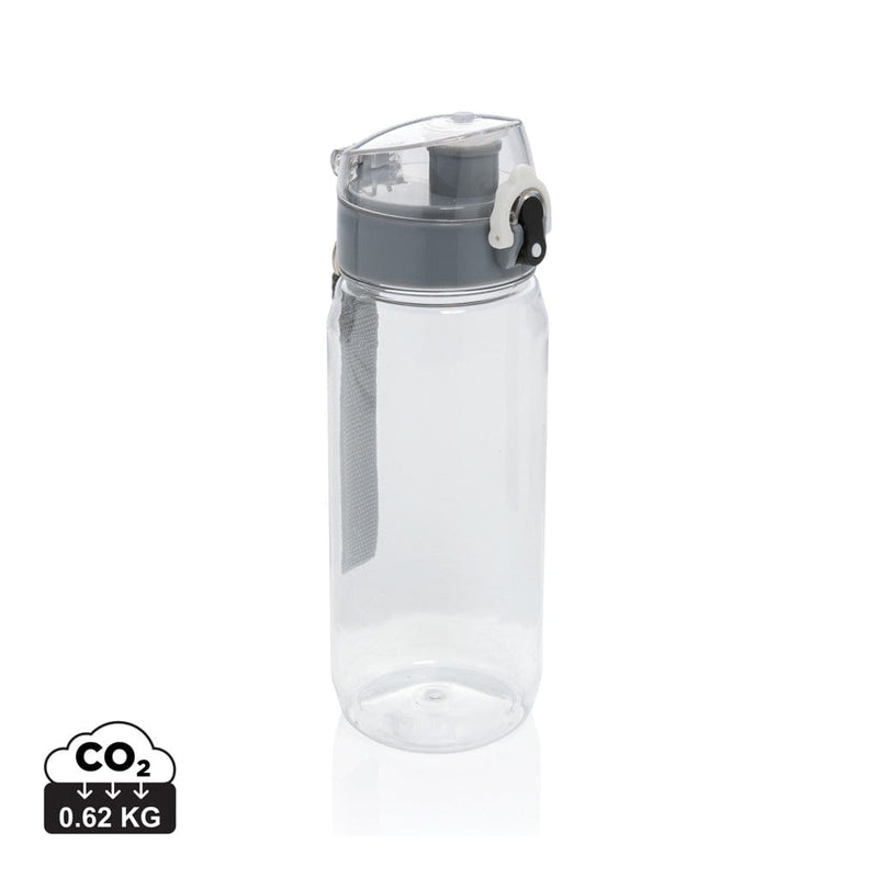 Bottiglia richiudibile Yide in RPRT RCS 650ml trasparente - personalizzabile con logo