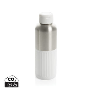 Bottiglia Ripple con manico in rAcciaio RCS 750ML bianco - personalizzabile con logo