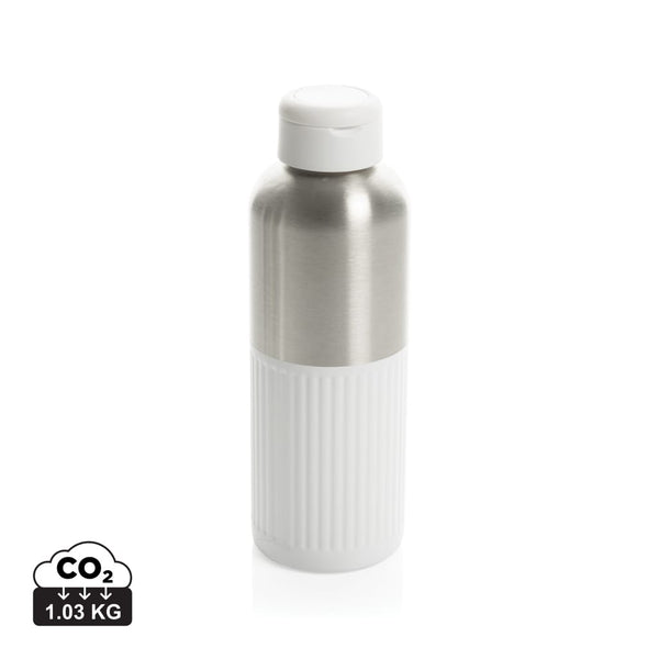 Bottiglia Ripple con manico in rAcciaio RCS 750ML bianco - personalizzabile con logo