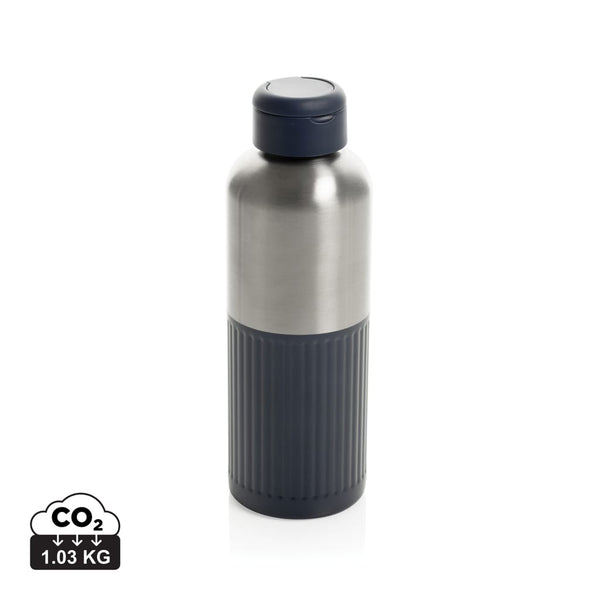 Bottiglia Ripple con manico in rAcciaio RCS 750ML blu navy - personalizzabile con logo