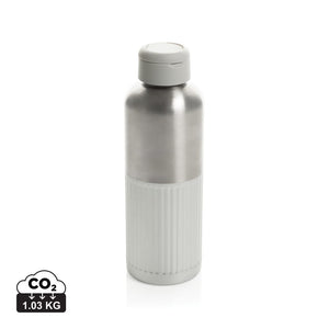 Bottiglia Ripple con manico in rAcciaio RCS 750ML grigio - personalizzabile con logo
