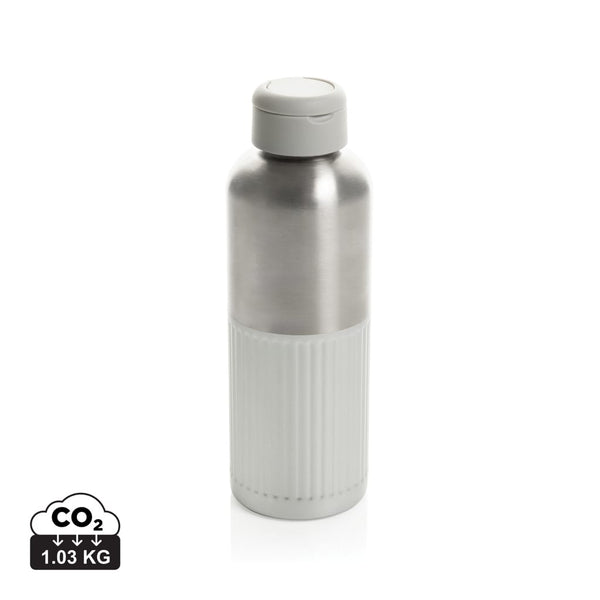 Bottiglia Ripple con manico in rAcciaio RCS 750ML grigio - personalizzabile con logo