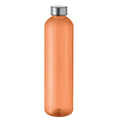 Bottiglia RPET 1000ml trasparente arancione - personalizzabile con logo