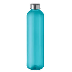 Bottiglia RPET 1000ml trasparente blu - personalizzabile con logo