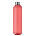 Bottiglia RPET 1000ml trasparente rosso - personalizzabile con logo