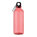 Bottiglia RPET 500ml trasparente rosso - personalizzabile con logo