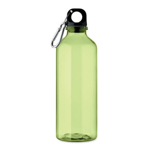 Bottiglia RPET 500ml trasparente verde - personalizzabile con logo