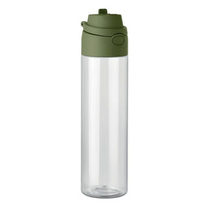 Bottiglia RPET 700ml verde - personalizzabile con logo