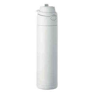 Bottiglia singolo strato 650 ml RE-INOX Bianco - personalizzabile con logo
