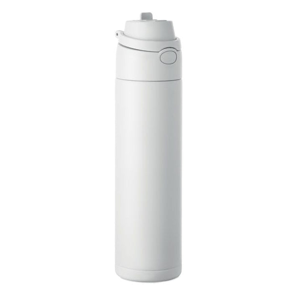 Bottiglia singolo strato 650 ml RE-INOX Bianco - personalizzabile con logo