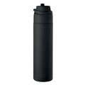 Bottiglia singolo strato 650 ml RE-INOX Nero - personalizzabile con logo