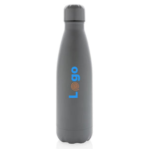 Bottiglia sottovuoto in acciaio tinta unita 500ml - personalizzabile con logo