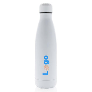 Bottiglia sottovuoto in acciaio tinta unita 500ml - personalizzabile con logo