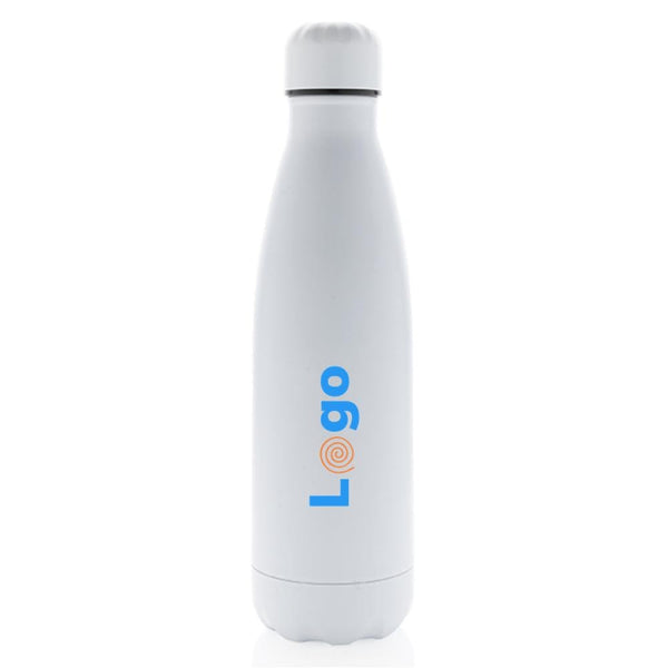 Bottiglia sottovuoto in acciaio tinta unita 500ml - personalizzabile con logo
