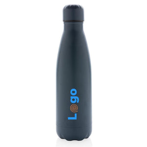Bottiglia sottovuoto in acciaio tinta unita 500ml - personalizzabile con logo