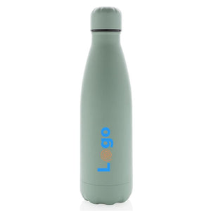 Bottiglia sottovuoto in acciaio tinta unita 500ml - personalizzabile con logo
