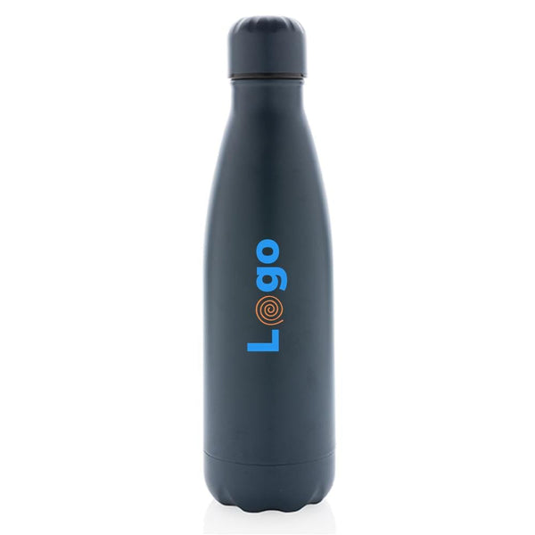 Bottiglia sottovuoto in acciaio tinta unita 500ml - personalizzabile con logo