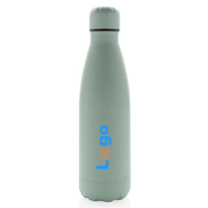 Bottiglia sottovuoto in acciaio tinta unita 500ml - personalizzabile con logo