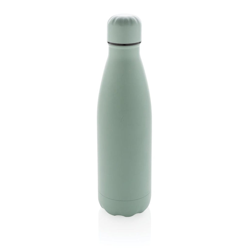 Bottiglia sottovuoto in acciaio tinta unita 500ml verde - personalizzabile con logo