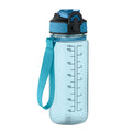 Bottiglia sport 700ml con misurino azzurro - personalizzabile con logo