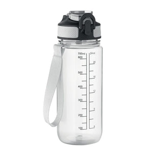 Bottiglia sport 700ml con misurino Trasparente - personalizzabile con logo