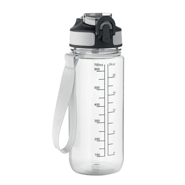 Bottiglia sport 700ml con misurino Trasparente - personalizzabile con logo