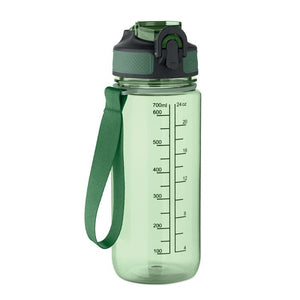 Bottiglia sport 700ml con misurino verde - personalizzabile con logo