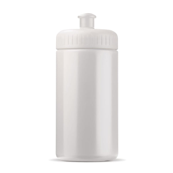 Bottiglia sport classic 500ml Bianco - personalizzabile con logo