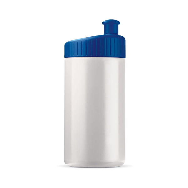 Bottiglia sport Design 500ml Bianco / blu navy - personalizzabile con logo