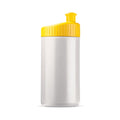 Bottiglia sport Design 500ml Bianco / Giallo - personalizzabile con logo