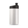 Bottiglia sport Design 500ml Bianco / nero - personalizzabile con logo