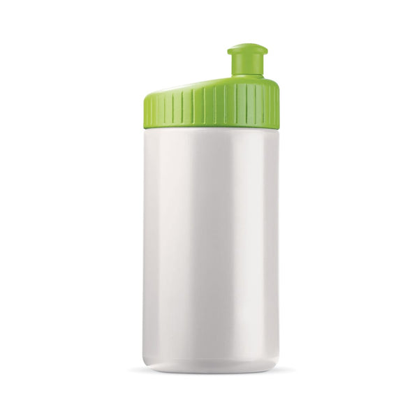 Bottiglia sport Design 500ml Bianco/ verde calce - personalizzabile con logo