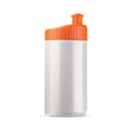 Bottiglia sport Design 500ml White / arancione - personalizzabile con logo