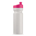 Bottiglia sport Design 750ml Bianco / rosa - personalizzabile con logo