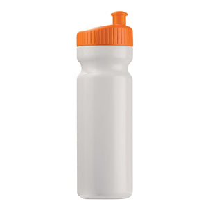 Bottiglia sport Design 750ml White / arancione - personalizzabile con logo