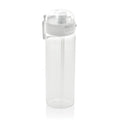 Bottiglia sport SpinLock in rPET RCS 800ML bianco - personalizzabile con logo