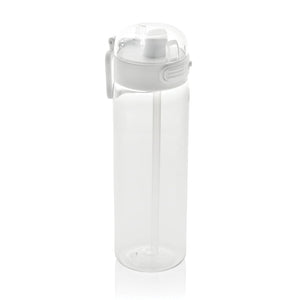 Bottiglia sport SpinLock in rPET RCS 800ML bianco - personalizzabile con logo