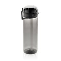 Bottiglia sport SpinLock in rPET RCS 800ML nero - personalizzabile con logo
