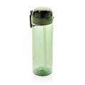 Bottiglia sport SpinLock in rPET RCS 800ML verde - personalizzabile con logo