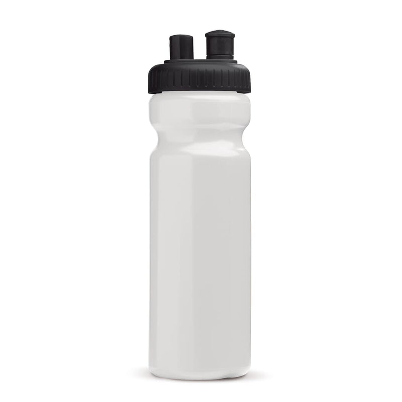 Bottiglia sport vaporizzatore 750ml Bianco / nero - personalizzabile con logo