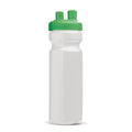 Bottiglia sport vaporizzatore 750ml Bianco / verde - personalizzabile con logo